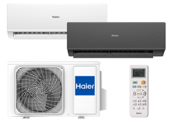 A Haier QUANTUM split-system air conditioner.